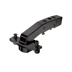 Sensys angle hinge W90 with integrated silent system (Sensys 8639i W90), in obsidian black, inset, Opening angle 95°