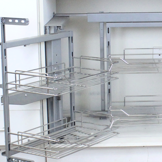 Metal Blind Corner with Wire Basket Bottom (WMC-212)