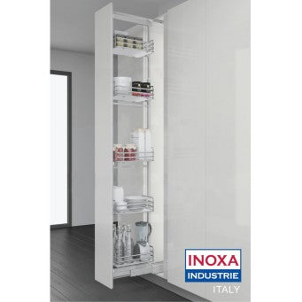 INOXA Ardesia Colonna Pull Out Pantry w/Baskets Graphite or White