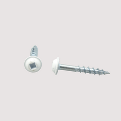 Wood Screw with #8 mm White Head