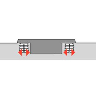 Sensys angle hinge W45 with integrated silent system (Sensys 8639i W45) Soft-Closing, in obsidian black, overlay, Opening angle 95° ( HTT-9091747 /HTT-9091860 / HTT-9091880)