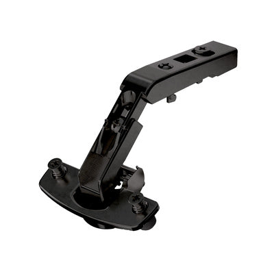 135° HETTICH hinge without self closing feature (Intermat 9930), Overlay, in Obsidian Black - (HTT-9116394 / HTT-9116927)