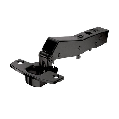 Sensys angle hinge W45 with integrated silent system (Sensys 8639i W45) Soft-Closing, in obsidian black, overlay, Opening angle 95° ( HTT-9091747)