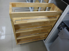 Solid Wood Spice Rack (Bottom Mounted)
