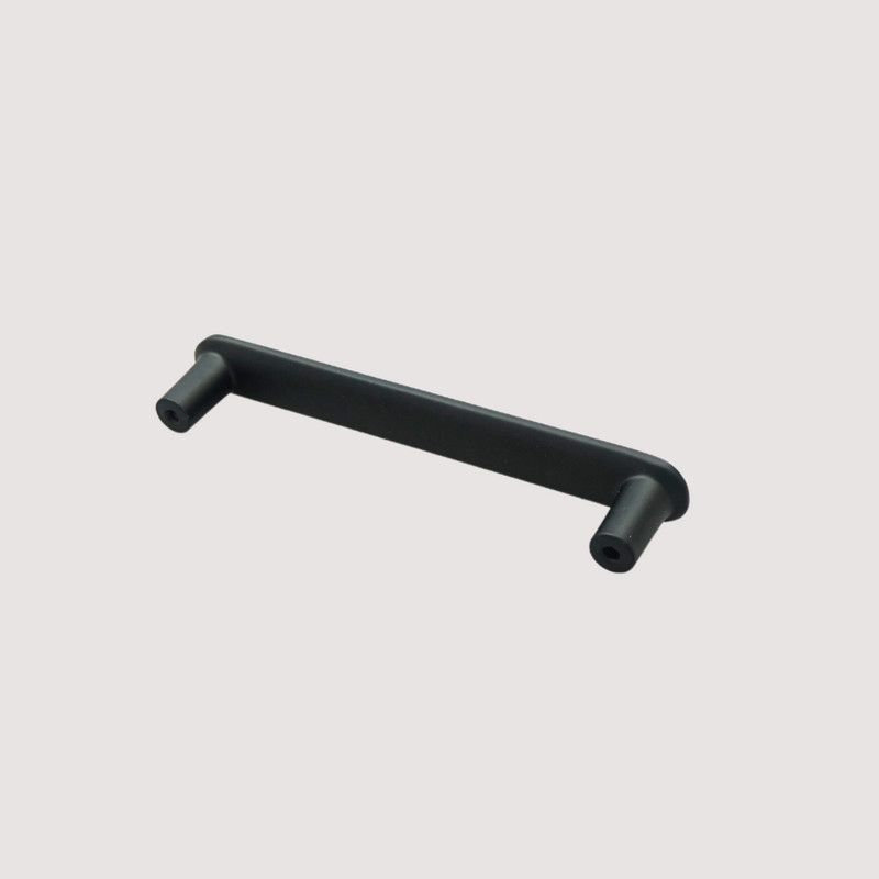 H-72061 Oval End Handle - Brush Nickel, Black Finished