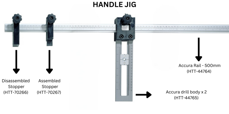 Handle and Knob Jig Set - Accura Drilling Jig Systems (Aluminum/Plastic)