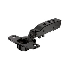 Sensys 110° hinge with integrated silent system (Sensys 8645i) (Soft-Closing), in obsidian black, overlay, Opening angle 110°, HTT-9091738 (TH Pattern)/HTT-9341256 (TB Pattern)