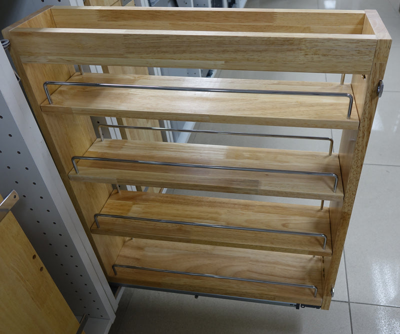 Solid Wood Spice Rack (Bottom Mounted)