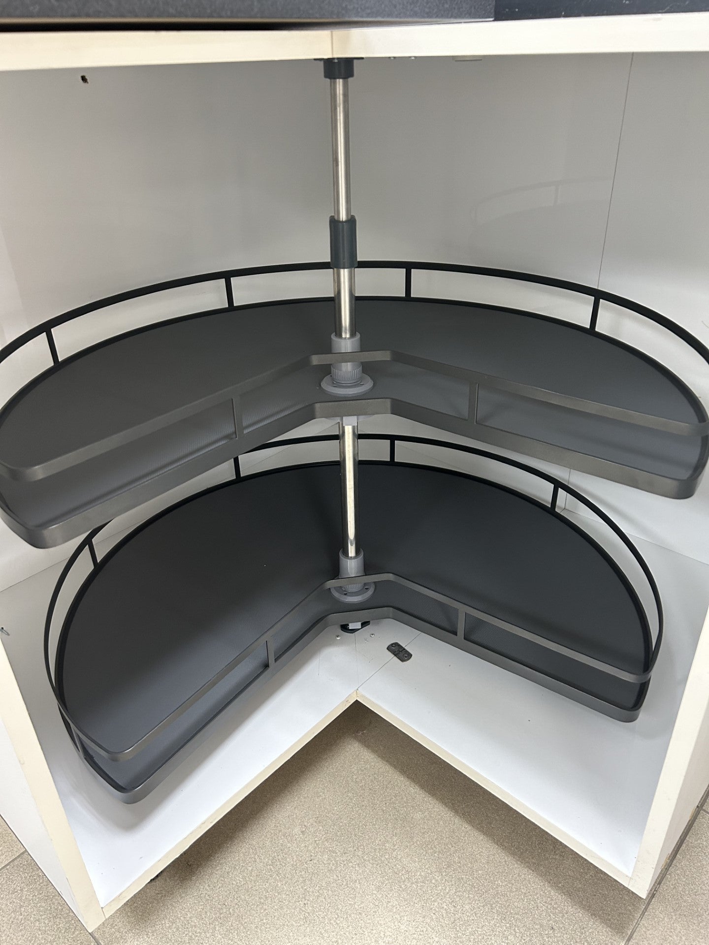 Pie Cut Lazy Susan for Corner Cabinet