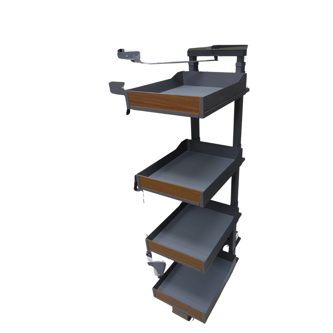 Pivot Pantry - Dark Grey, Walnut (WPB Series)