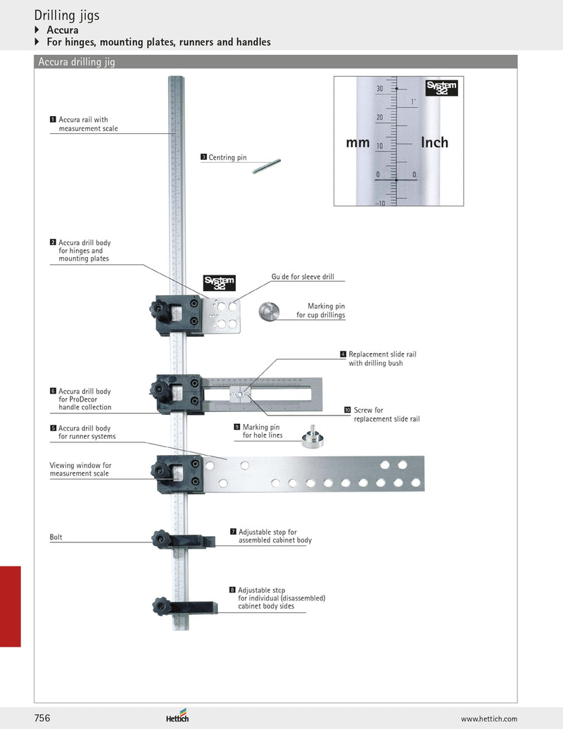 Adjustable stop for assembled cabinet body, plastic   HTT-70267