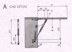 Gas Lift-up Door Stay