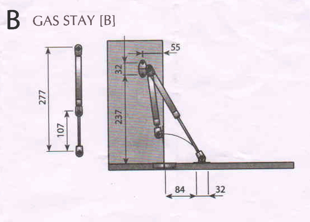 Machine Door Using Stay Gas Lift-up Door Stay | JC Furniture Hardware Corporation