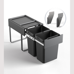 Eurofit Waste Bin Soft Close Bottom-Mounted