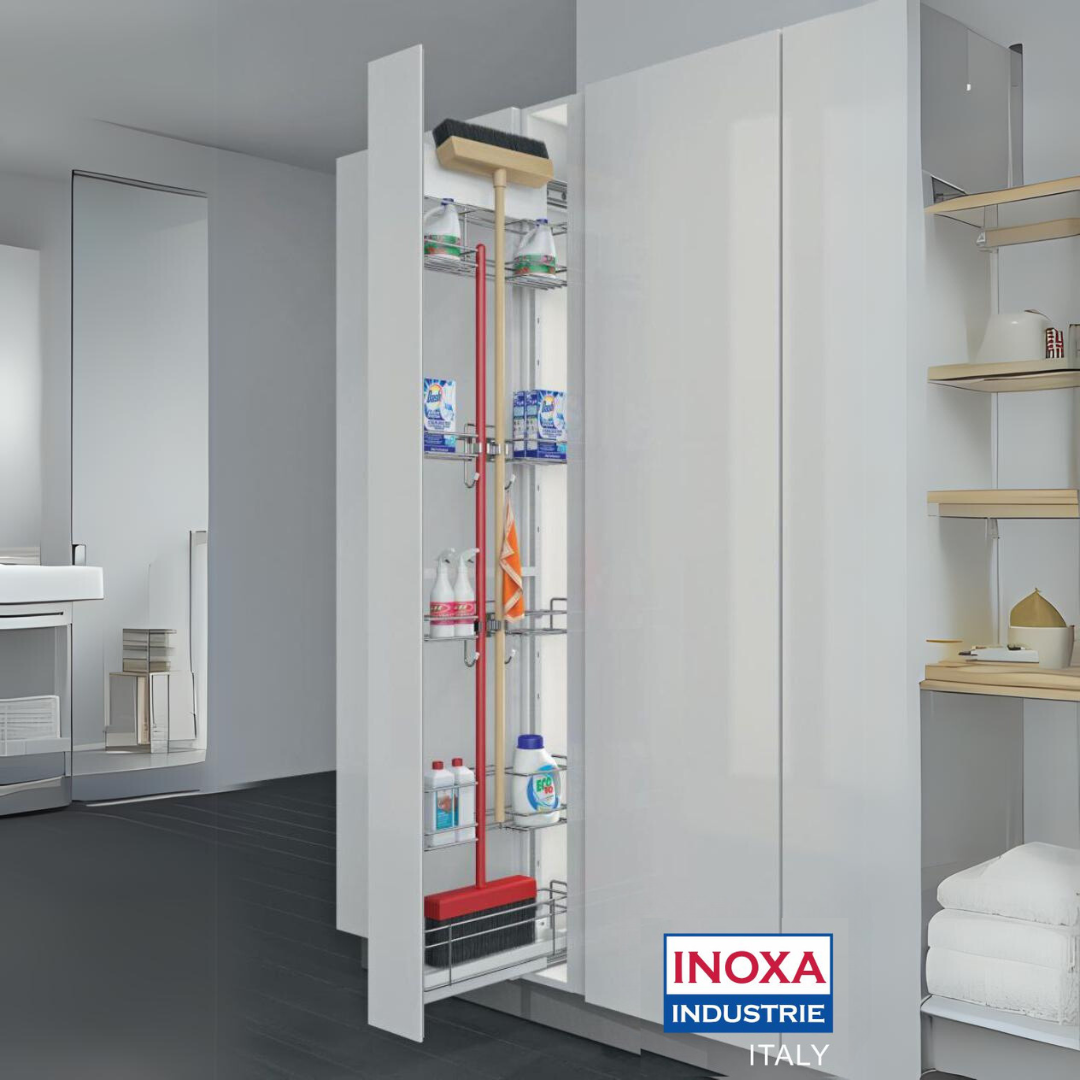 INOXA Broom Holder - White or Graphite