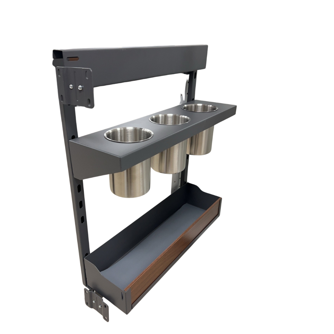 Utensil Side Rack (Dark Grey)
