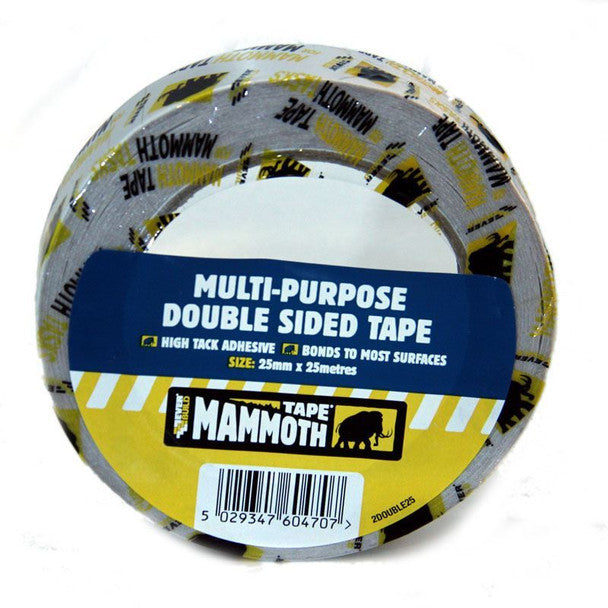Multi-Purpose Double Sided Tape 25mm width x 25meters - MT-2DOUBLE25