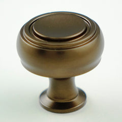 K-62343 Knob - Honey Brown, Satin Nickel Finish