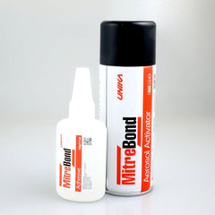 MitreBond Glue 100g Bottle and/or Spray Activator 400ml