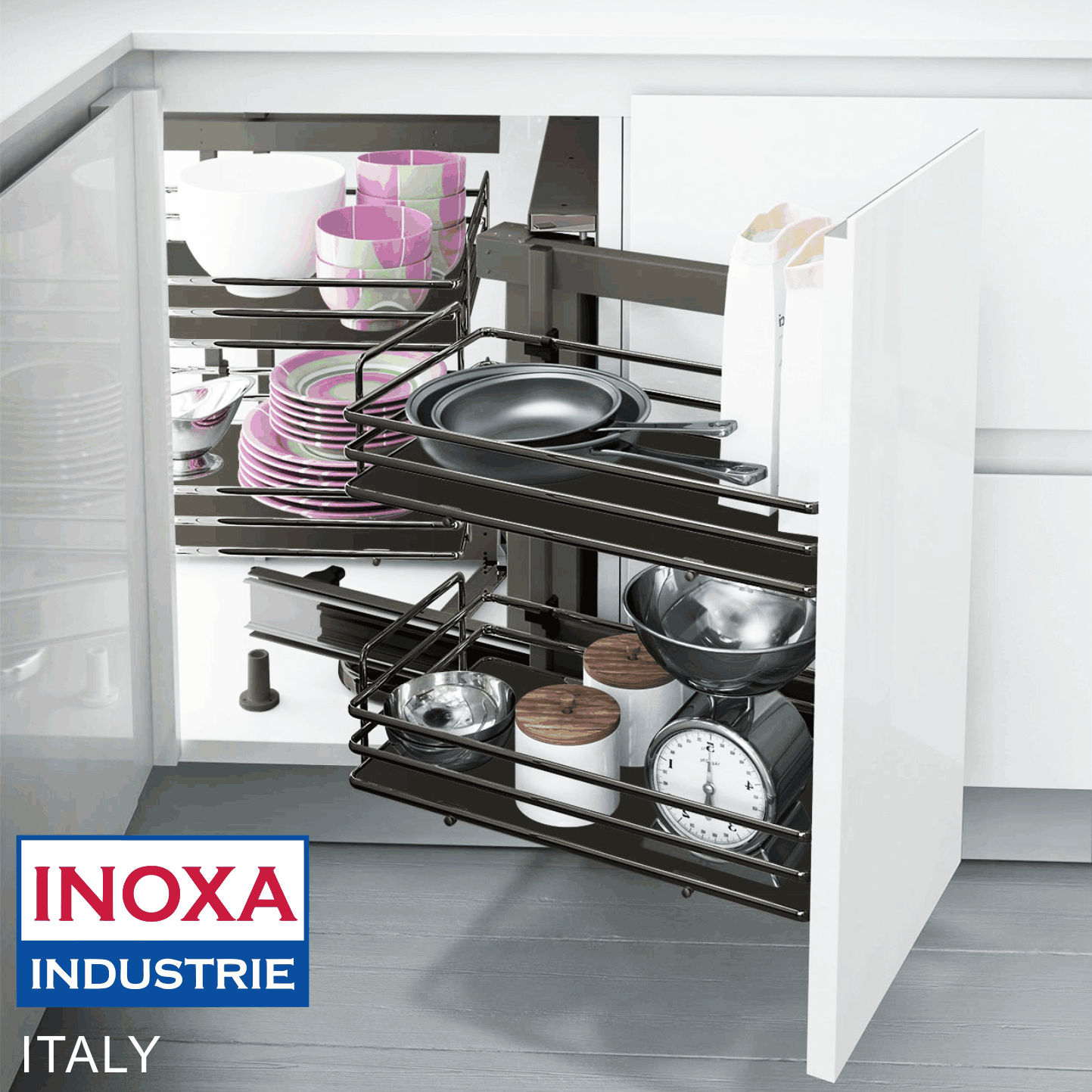 INOXA Dynamic Corner Swing to Left or Right, WHITE or Graphite (XMC)